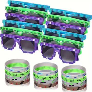 Minecraft themed wristbands